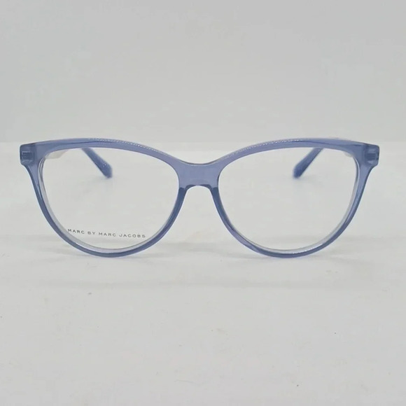 NWOT RX-ABLE MARC BY MARC JACOBS EYEGLASS FRAMES MMJ609 BLUE SILVER - Picture 1 of 5